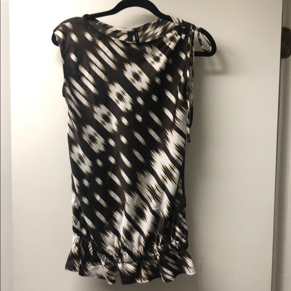 Cute Brown & Cream Top - Picture 1 of 4